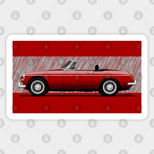 The most iconic british roadster ever! Magnet by jaagdesign